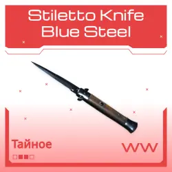 Stiletto Knife | Blue Steel | Поношенное