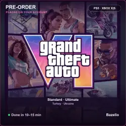 Grand Theft Auto VI (GTA 6) pre-order · PS5 · Standard · Turkey & Ukraine