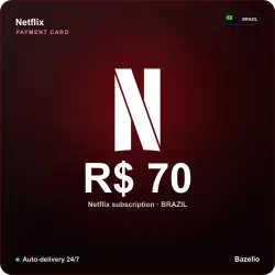Netflix Brazil 70 BRL top-up code (auto-delivery 24/7)