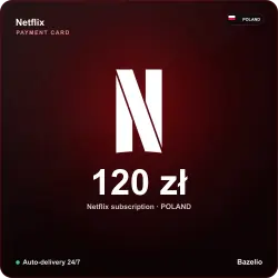 Netflix Poland 120 PLN top-up code (auto-delivery 24/7)