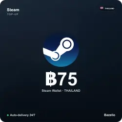 Steam Wallet Thailand 75 THB top-up code (auto-delivery 24/7)