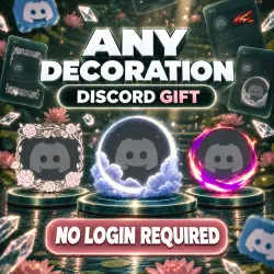 GET AS A GIFT: Any avatar decoration, frame, badge, effect, or set — no login required