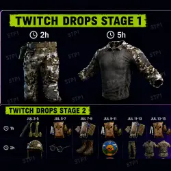 Gray Zone Warfare 12/12 Summer Stage 1+2 Woodland Set,Vietnam Set,Twitch Drop