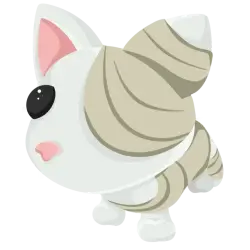 Halloween White Mummy Cat | Adopt Me! — Roblox, лот №287953
