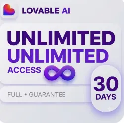 Lovable AI UNLIMITED Credits | 1 Month | Full Term Warranty