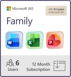 Microsoft Office 365 «Для семьи» (на 6 пользователей, 1 ТБ) {Учетная запись}