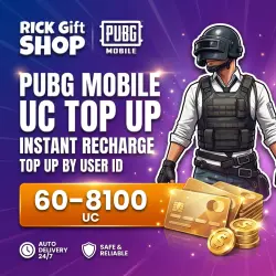 [AUTO 24/7] PUBG Mobile UC 60–8100 - Top Up by ID