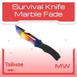 Survival Knife | Marble Fade | Немного поношенное