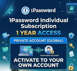 Индивидуальная подписка 1Password на 1 год - Личный аккаунт (Глобальный)