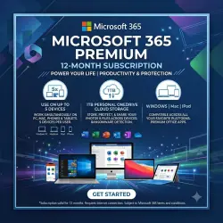 Microsoft Office 365 Premium | Подписка на 1 год | 1 ТБ OneDrive | До 5 устройств