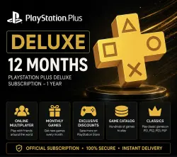 Ps plus Deluxe 12 Months Ps4 & Ps5 | P2 | P3