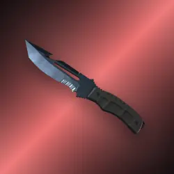 StatTrak Survival Knife | Blue Steel | Немного поношенное