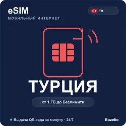 eSIM Турция — мобильный интернет для путешествий (от 1 ГБ до безлимита)