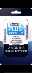 Счет для совместного использования премиум-подписки Disney+ на 2 месяца Disney+ premium 2 month sha