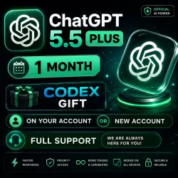 ChatGPT 5.5 PLUS for 1 month + CODEX (on your account or a new account), instant issuance