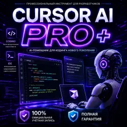 Обновление Cursor Pro + 1 месяц/ AI Coding • Официальная подписка • Полная