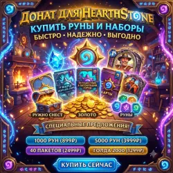 Hearthstone | Пропуски & Любой Донат Работает в РФ / РБ
