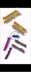 Подписка на Adobe на 1 год Adobe 1 year subscription 