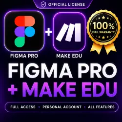 Figma Pro + Make EDU – 2 Years | Personal Account | Full Access | Full Warranty Create without l