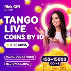 [AUTO 24/7] TANGO LIVE Coins GLOBAL Top-Up by ID