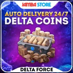DELTA FORCE TOP UP · DELTA COINS 18-8100 · BY PLAYER ID · NO LOGIN · AUTO 24/7