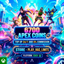 Apex Legends 6700 Apex Coins XBOX *REFILL CODE | RF + WORLDWIDE/AUTO 24/7
