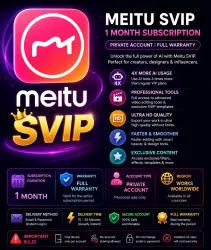Meitu AI SVIP – 1 Месяц | Личный Аккаунт | Полная