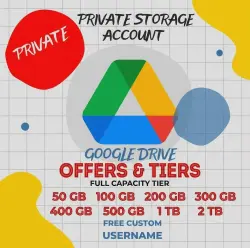 GOOGLE DRIVE STORAGE 50 GB ~ 2 TB