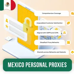 Buy Mexico Personal Proxies |  • Private • Dedicated