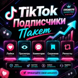 Пакеты подписчиков TikTok