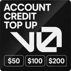 v0.dev Account Credit Top Up$50 $100 $200