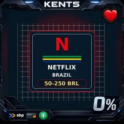 Netflix Бразилия (BRL) 50-250 BRL [Карта оплаты]