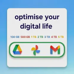Email account 100GB 500GB 1T 2T 3T 4T 5 TB # Google Drive + Google photo