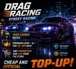 Drag Racing: Street Racing · Bucks & Premium · Any Car · Account Login Required
