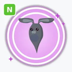 Ghost Bunny | Ultra Rare, Neon | Adopt Me! — Roblox, лот №211443