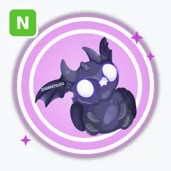 Shadow Dragon Ducky | Ultra Rare, Neon | Adopt Me!
