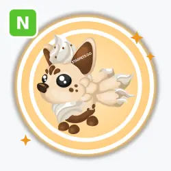 Latte Kitsune | Legendary, Neon | Adopt Me! — Roblox, лот №211482