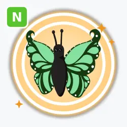 Green Butterfly | Legendary, Neon | Adopt Me! — Roblox, лот №211520
