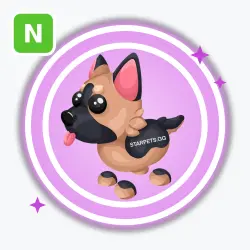 German Shepherd | Ultra Rare, Neon | Adopt Me!
