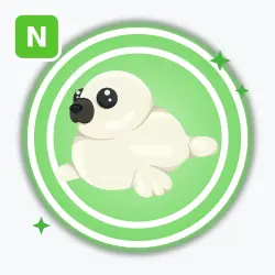 Harp Seal | Uncommon, Neon | Adopt Me!