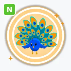 Peacock | Legendary, Neon | Adopt Me! — Roblox, лот №211569