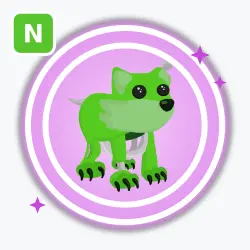 Zombie Wolf | Ultra Rare, Neon | Adopt Me! — Roblox, лот №211576