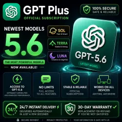 24/7 ChatGPT Plus 1 Month Ready-made Subscription | Auto Delivery | Full Warranty | Codex 5.6+Image