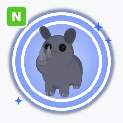 Rhino | Rare, Neon | Adopt Me! — Roblox, лот №211680