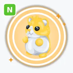 Golden Hamster | Legendary, Neon | Adopt Me! — Roblox, лот №211706
