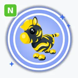 Flaming Zebra | Rare, Neon | Adopt Me!