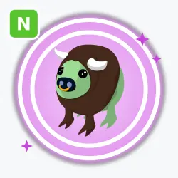 Zombie Buffalo | Ultra Rare, Neon | Adopt Me! — Roblox, лот №211717