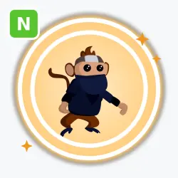 Ninja Monkey | Legendary, Neon | Adopt Me! — Roblox, лот №211722