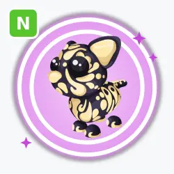 Golden Jaguar | Ultra Rare, Neon | Adopt Me! — Roblox, лот №211753