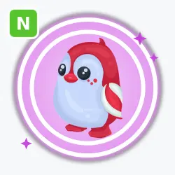 Peppermint Penguin | Ultra Rare, Neon | Adopt Me! — Roblox, лот №211771